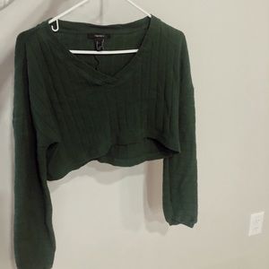 Forever21 cropped long sleeved tee